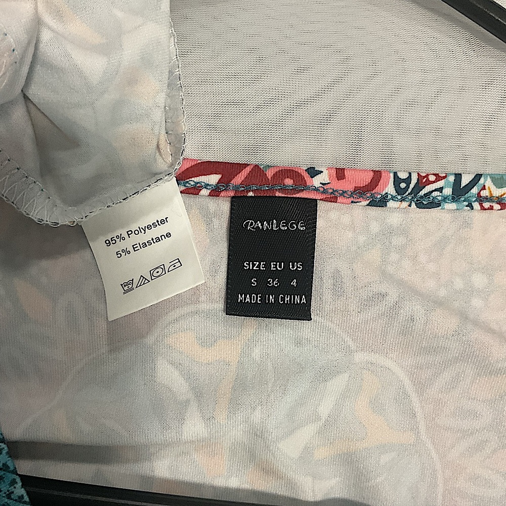 NWOT Empire Waist Short Sleeve Long Dress Pockets Summer Floral Maxi Dress - Picture 12 of 13